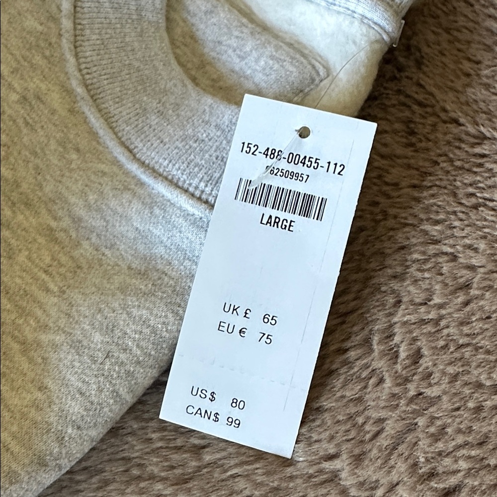 Light grey Abercrombie & Fitch “Diet Coke” crewneck sweatshirt - size L - NWT! - Picture 3 of 4